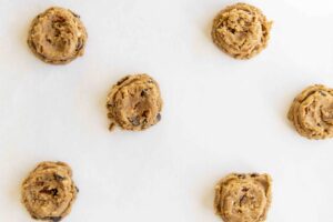 Scooped and ready to bake